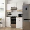 Кухня Лея Doros 1.8 м Белый/Дуб Сонома ДСП 180х60х250 (81000010)
