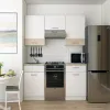 Кухня Лея Doros 1.8 м Белый/Дуб Сонома ДСП 180х60х250 (81000010)