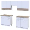 Кухня Лея Doros 2.6 м Белый/Дуб Сонома ДСП 260х60х250 (81000009)