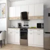 Кухня Лея Doros 2.6 м Белый/Дуб Сонома ДСП 260х60х250 (81000009)