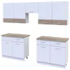 Кухня Лея Doros 3 м Белый/Дуб Сонома ДСП 300х60х250 (81000008)