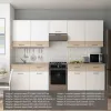 Кухня Лея Doros 3 м Белый/Дуб Сонома ДСП 300х60х250 (81000008)