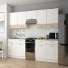 Кухня Лея Doros 3 м Белый/Дуб Сонома ДСП 300х60х250 (81000008)