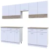 Кухня Лея Doros 3.4 м Белый/Дуб Сонома ДСП 340х60х250 (81000007)