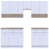 Кухня Лея Doros 3.4 м Белый/Дуб Сонома ДСП 340х60х250 (81000007)