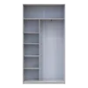 Шкаф купе Сити Лайт Слим Белое Дерево Стекло Белое 120х45х225 (44900293)