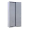Шкаф купе Сити Лайт Слим Белое Дерево Стекло Серое 120х45х225 (44900294)
