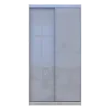 Шкаф купе Сити Лайт Слим Белое Дерево Стекло Серое 120х60х225 (44900297)