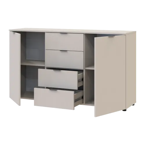 Комод Doros Рон 5 2 фасада 4 шухляды Кашемир 140х38х81 (41516047)