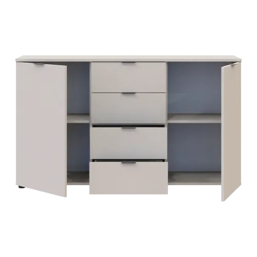 Комод Doros Рон 5 2 фасада 4 шухляды Кашемир 140х38х81 (41516047)