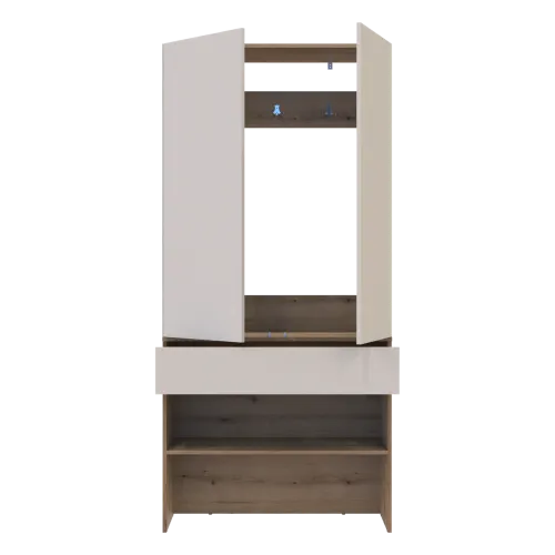 Прихожая Doros Сплит Дуб Артизан/Кашемир ДСП 94х39х200 (44900270)