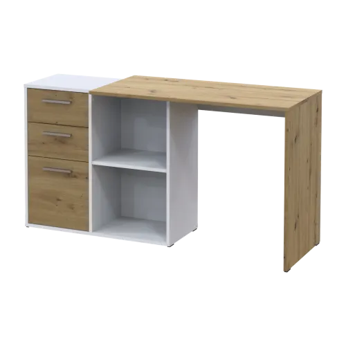 Офисный стол Doros T8 Белый/Дуб Артизан 100х83х75 (41516060)