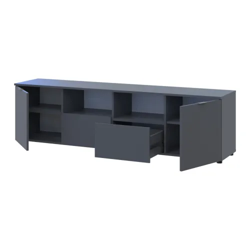 Комод Doros Рон 4 Графит 2 фасада 2 шухляды 180х38х50 (44900234)