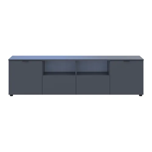 Комод Doros Рон 4 Графит 2 фасада 2 шухляды 180х38х50 (44900234)