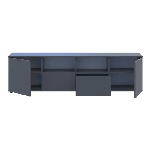 Комод Doros Рон 4 Графит 2 фасада 2 шухляды 180х38х50 (44900234)