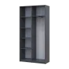 Розстібна шафа Doros Студент Графіт/Білий 90х38х180 (44900273)