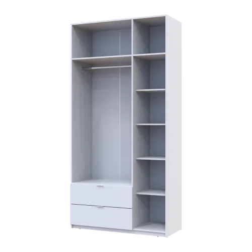 Шафа для одягу Doros Лукас Білий 3ДСП 120х50х240 (80737796)