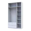 Шафа для одягу Doros Лукас Білий 3ДСП 135х50х240 (80737800)