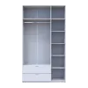 Шафа для одягу Doros Лукас Білий 3ДСП 135х50х240 (80737800)