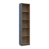 Этажерка к шкафу Doros Дэйл Графит/Дуб Эвок 52х28х220 (41516119)