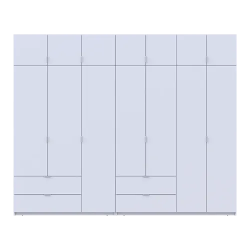 Шафа для одягу Doros Лукас Біла 3+4 ДСП 295х50х240 (42005122)