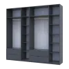 Шафа для одягу Doros Лукас Графіт 3+3 ДСП 255х50х240 (42005113)
