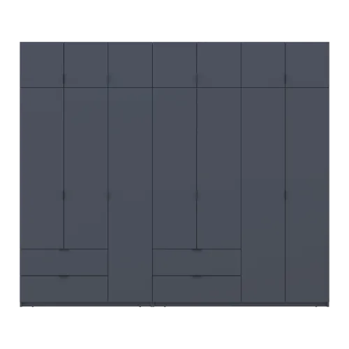 Шафа для одягу Doros Лукас Графіт 3+4 ДСП 280х50х240 (42005121)