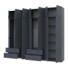 Шафа для одягу Doros Лукас Графіт 3+4 ДСП 280х50х240 (42005121)