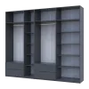 Шафа для одягу Doros Лукас Графіт 3+4 ДСП 280х50х240 (42005121)