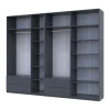 Шафа для одягу Doros Лукас Графіт 3+4 ДСП 295х50х240 (42005125)