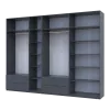 Шафа для одягу Doros Лукас Графіт 3+4 ДСП 315х50х240 (42005137)
