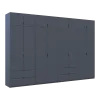 Шафа для одягу Doros Лукас Графіт 4+4 ДСП 360х50х240 (42005145)