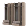 Шафа для одягу Doros Лукас Дуб сонома 3+3 ДСП 240х50х240 (42005107)