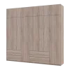 Шафа для одягу Doros Лукас Дуб сонома 3+3 ДСП 255х50х240 (42005111)