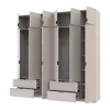 Шафа для одягу Doros Лукас Кашемір 3+3 ДСП 240х50х240 (42005108)