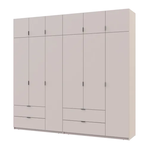 Шафа для одягу Doros Лукас Кашемір 3+3 ДСП 255х50х240 (42005112)