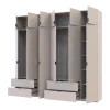 Шафа для одягу Doros Лукас Кашемір 3+3 ДСП 255х50х240 (42005112)