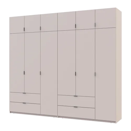 Шафа для одягу Doros Лукас Кашемір 3+3 ДСП 270х50х240 (42005116)