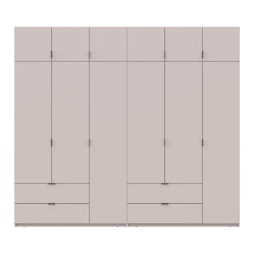 Шафа для одягу Doros Лукас Кашемір 3+3 ДСП 270х50х240 (42005116)