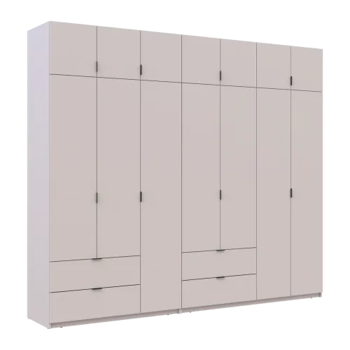 Шафа для одягу Doros Лукас Кашемір 3+4 ДСП 280х50х240 (42005120)