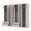 Шафа для одягу Doros Лукас Кашемір 3+4 ДСП 295х50х240 (42005124)