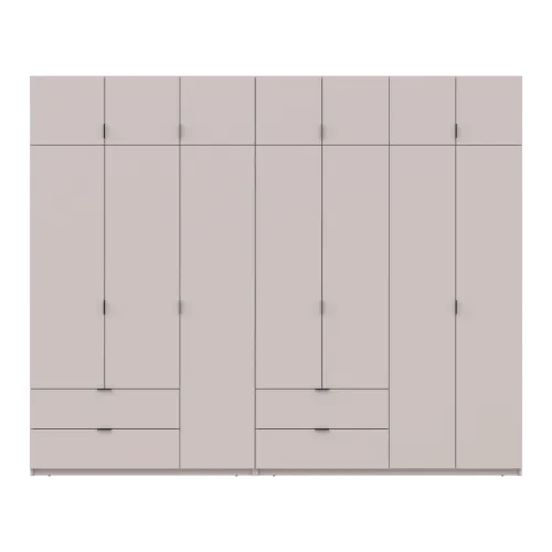 Шафа для одягу Doros Лукас Кашемір 3+4 ДСП 295х50х240 (42005124)