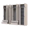 Шафа для одягу Doros Лукас Кашемір 3+4 ДСП 315х50х240 (42005136)