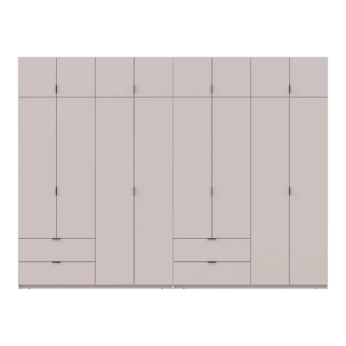 Шафа для одягу Doros Лукас Кашемір 4+4 ДСП 320х50х240 (42005128)