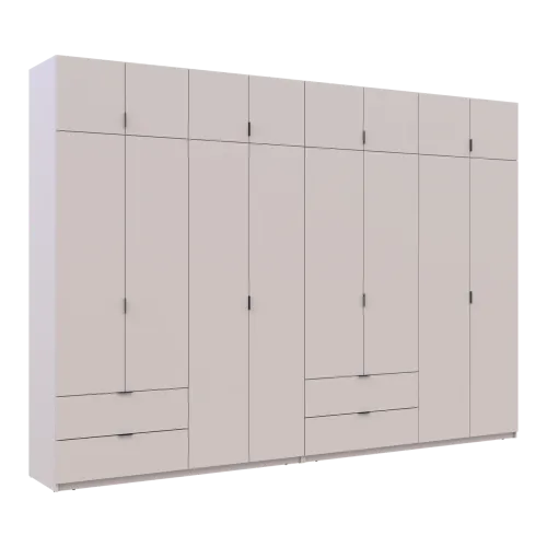 Шафа для одягу Doros Лукас Кашемір 4+4 ДСП 340х50х240 (42005140)