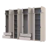 Шафа для одягу Doros Лукас Кашемір 4+4 ДСП 340х50х240 (42005140)