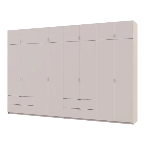 Шафа для одягу Doros Лукас Кашемір 4+4 ДСП 360х50х240 (42005144)