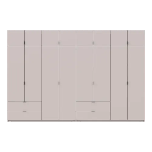 Шафа для одягу Doros Лукас Кашемір 4+4 ДСП 360х50х240 (42005144)
