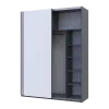 Шафа купе Doros G-Caiser Графіт/Біла 2 ДСП / 3 частини 180х60х240 (44900262)
