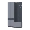 Прихожая Doros Сола 1+3 Doros Графит/Серый ДСП 120х40х215 (42005152)
